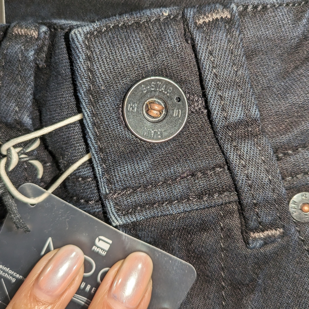 15. NWT G-STAR MIDGE STRAIGHT JEANS IN DARK AGED - Picture 9 of 11
